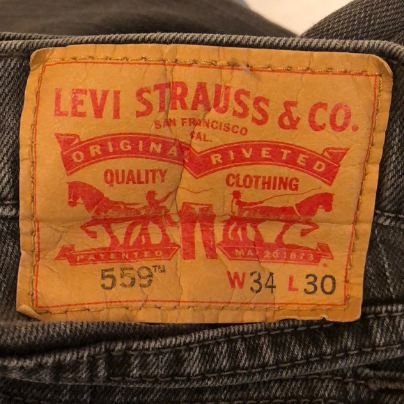 Men’s Levi’s Jeans Black Wash 34/30 Excellent Cond - Picture 7 of 9